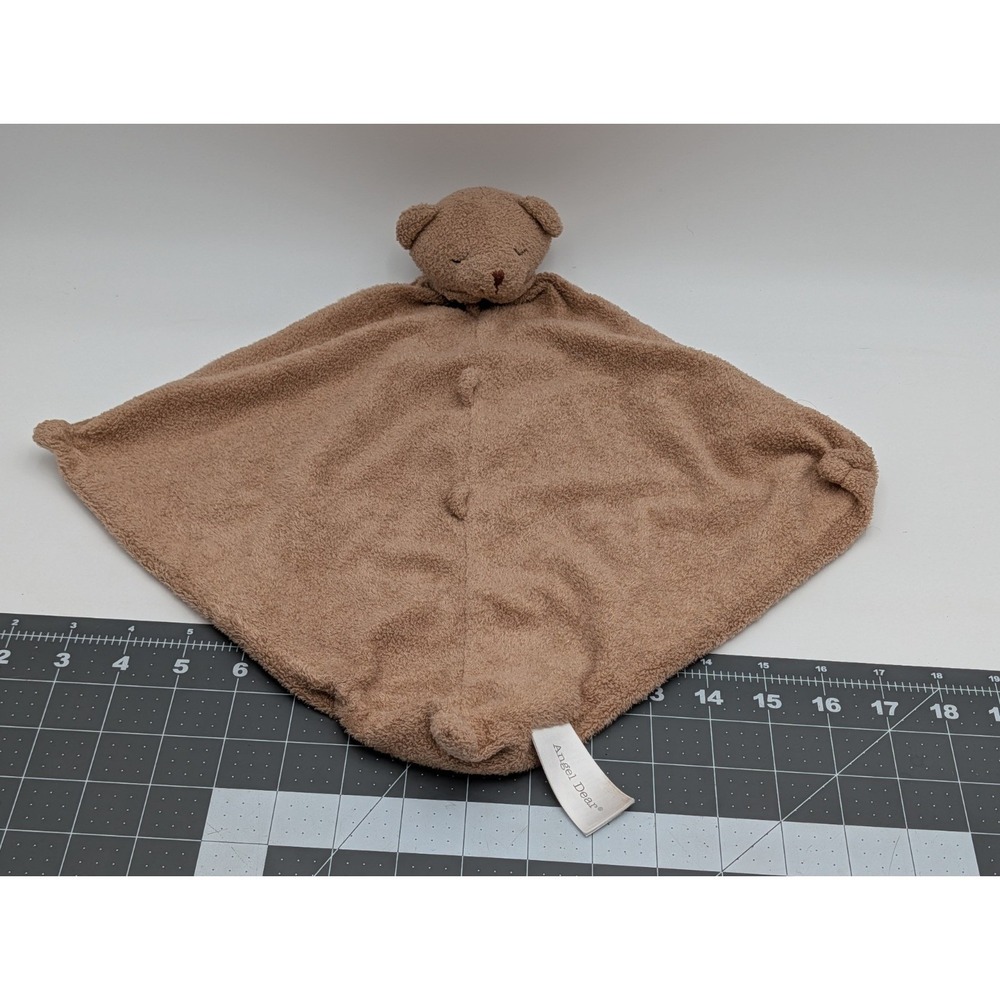 Angel Dear Brown Bear Lovey Plush Security Blanket Stuffed Animal Toy